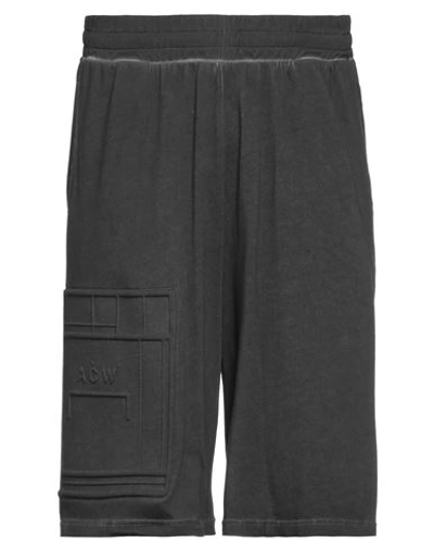 A-cold-wall* Man Shorts & Bermuda Shorts Charcoal Size M Cotton In Grey
