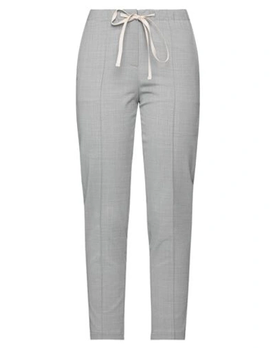 Shop Alysi Woman Pants Grey Size 2 Polyester, Virgin Wool, Elastane