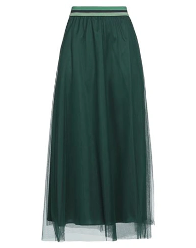 Shop Niū Woman Maxi Skirt Emerald Green Size S Polyamide