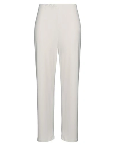 Shop Frank Lyman Woman Pants Light Grey Size 16 Polyester, Elastane
