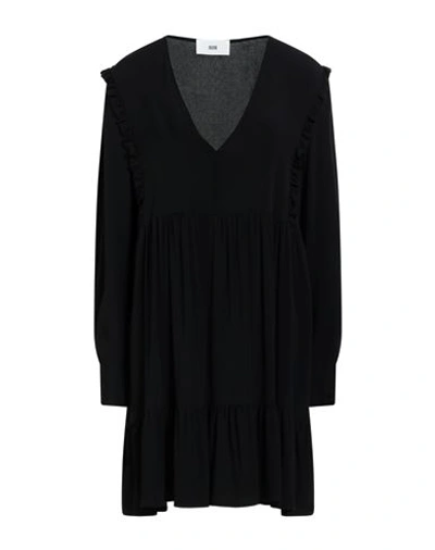 Shop Solotre Woman Mini Dress Midnight Blue Size 8 Acetate, Silk