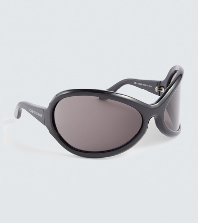 Shop Acne Studios Frame Oversized Sunglasses In Black