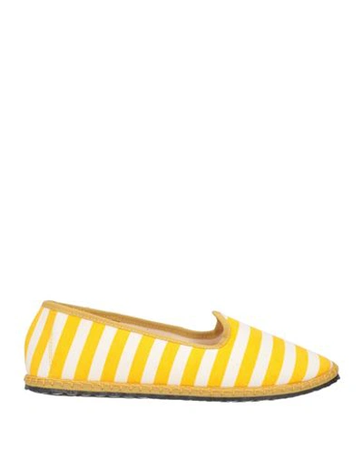 Shop Vibi Venezia Woman Loafers Yellow Size 7 Textile Fibers