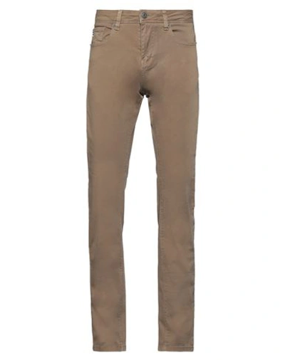 Shop Gaudì Man Pants Khaki Size 29 Cotton, Elastane In Beige