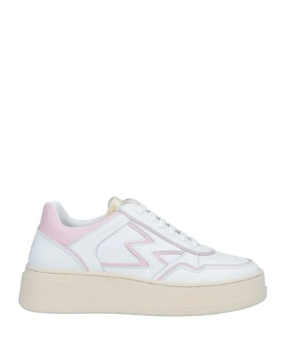 Moaconcept Woman Sneakers White Size 9.5 Soft Leather In White