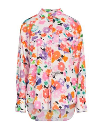 Msgm Woman Shirt White Size 8 Polyester In White