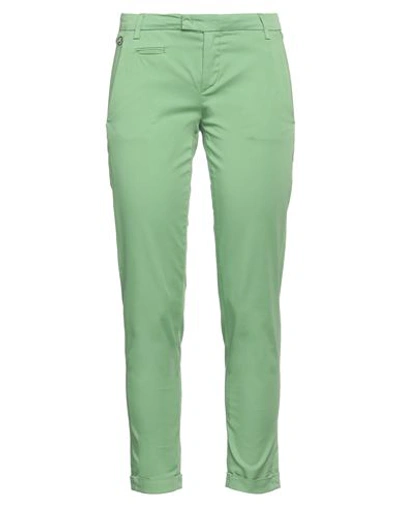 Shop Jacob Cohёn Woman Pants Green Size 25 Cotton, Elastane