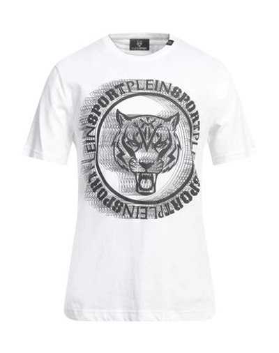 Shop Plein Sport Man T-shirt White Size L Cotton