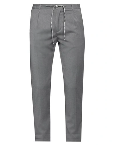 Shop Daniele Alessandrini Homme Man Pants Grey Size 32 Polyester, Viscose, Elastane