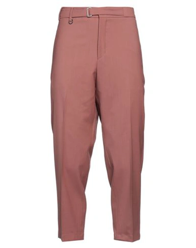 Shop Be Able Man Pants Pastel Pink Size 31 Polyester, Virgin Wool, Elastane