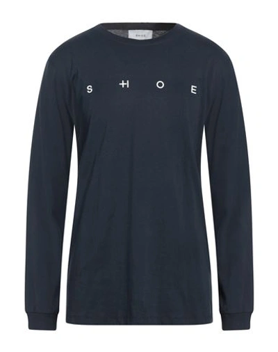 Shop Shoe® Shoe Man T-shirt Navy Blue Size Xxl Cotton
