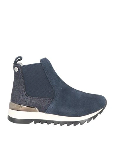 Gioseppo Toddler Girl Ankle Boots Navy Blue Size 10c Soft Leather In Navy Blue