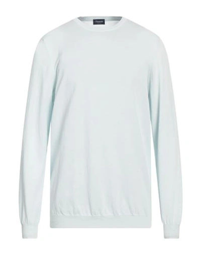 Shop Drumohr Man Sweater Sky Blue Size 44 Cotton