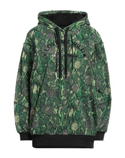 4giveness Woman Sweatshirt Green Size L Cotton In Green