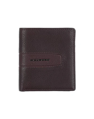 Shop Piquadro Man Wallet Cocoa Size - Bovine Leather In Brown