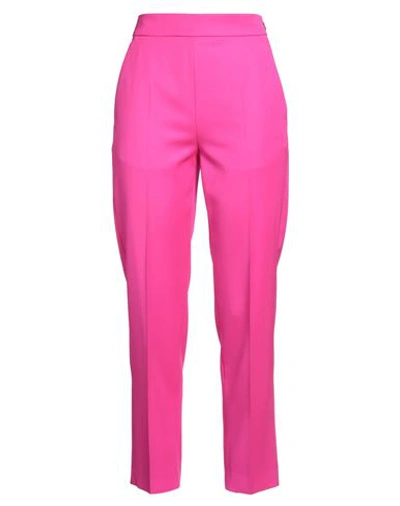 Shop Agnona Woman Pants Fuchsia Size 6 Wool In Pink