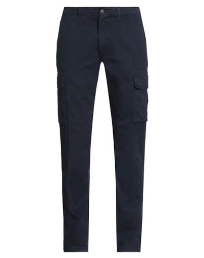 Shop 40weft Man Pants Navy Blue Size 28 Cotton, Elastane