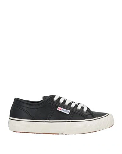 Superga Woman Sneakers Black Size 9 Textile Fibers In Black
