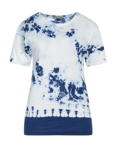 Shop Suzusan Woman T-shirt Blue Size S Cotton