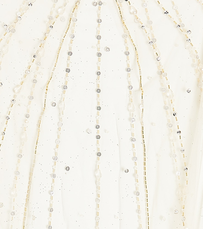 Tutu Du Monde Sweet Allure Embellished Tulle Cape In Beige