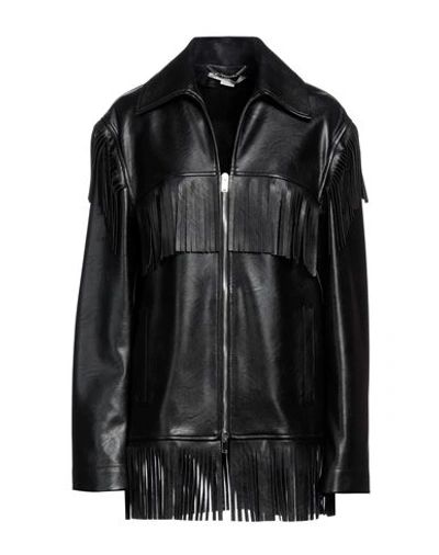 Shop Stella Mccartney Woman Jacket Black Size 8-10 Polyester, Viscose