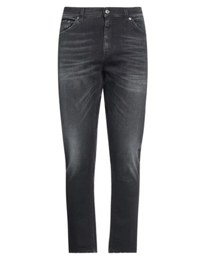 Shop Mauro Grifoni Man Denim Pants Steel Grey Size 38 Cotton, Elastomultiester, Elastane
