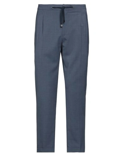 Shop Be Able Man Pants Navy Blue Size 38 Polyester, Virgin Wool, Elastane
