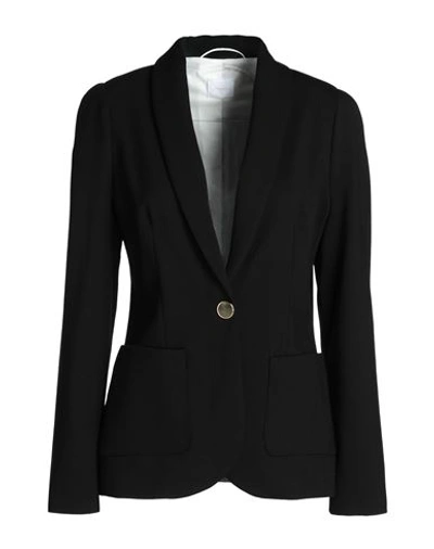 Shop Merci .., Woman Blazer Black Size 10 Viscose, Nylon, Elastane