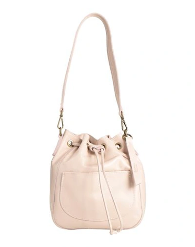 Shop Corsia Woman Shoulder Bag Light Pink Size - Calfskin