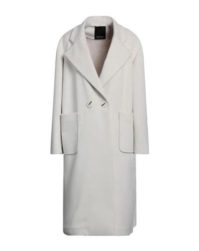 Shop Yes London Woman Coat Cream Size 8 Polyester, Viscose In White