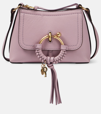 Shop See By Chloé Joan Small Leather Crossbody Bag In Pink