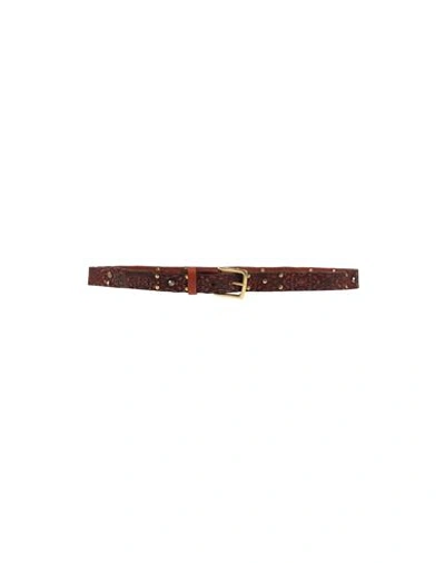 Shop Campomaggi Woman Belt Tan Size 30 Cowhide In Brown
