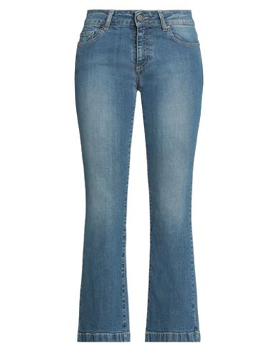 Shop Douuod Woman Jeans Blue Size 27 Cotton, Elastane