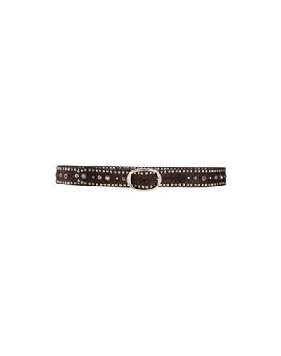 Shop Campomaggi Woman Belt Dark Brown Size 39.5 Soft Leather