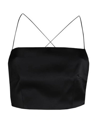 Shop Nineminutes Woman Top Black Size 8 Polyester, Elastane