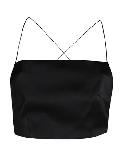 Nineminutes Woman Top Black Size 8 Polyester, Elastane In Black