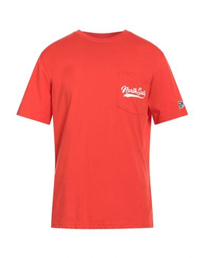 Shop North Sails Man T-shirt Tomato Red Size L Cotton