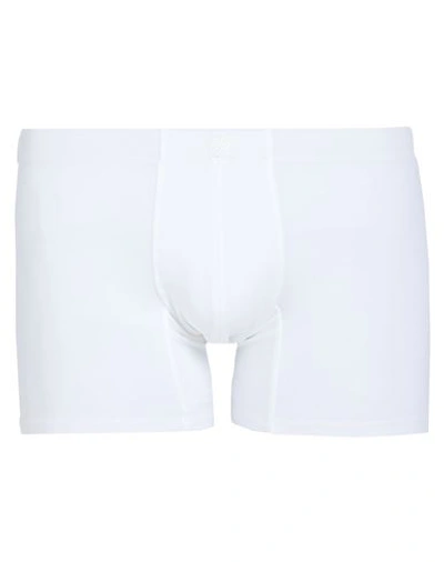 Shop Zegna Man Boxer White Size 3xl Cotton, Elastane