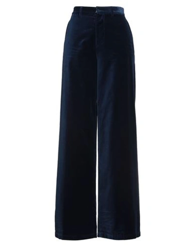 Shop Dsquared2 Woman Pants Light Blue Size 8 Cotton, Metallic Fiber