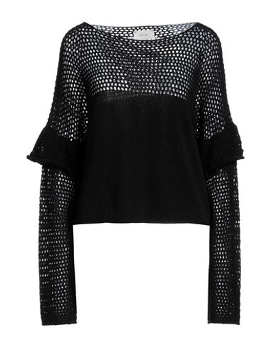 Shop Vicolo Woman Sweater Black Size Onesize Cotton, Acrylic