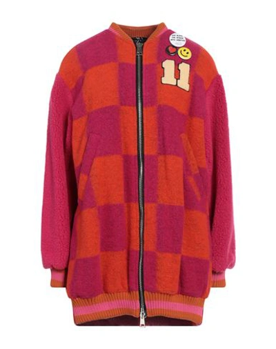 De' Hart Woman Jacket Fuchsia Size 4 Polyester, Wool In Pink