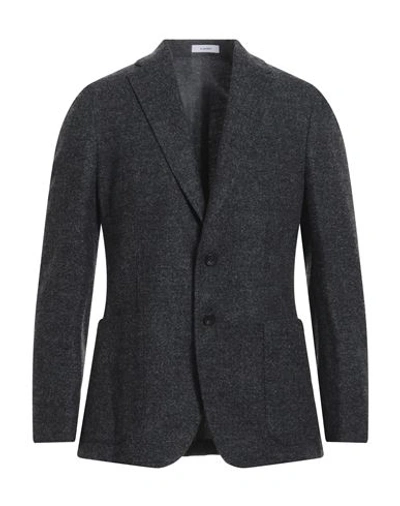 Shop Boglioli Man Blazer Lead Size 40 Virgin Wool, Polyamide, Silk In Grey