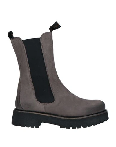 Shop Patrizia Bonfanti Woman Ankle Boots Khaki Size 8 Soft Leather In Beige