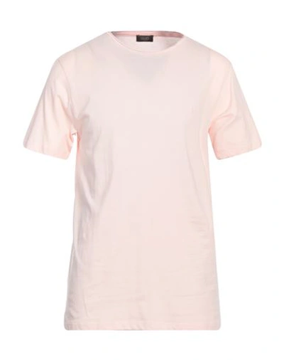 Shop Liu •jo Man Man T-shirt Light Pink Size Xxl Cotton