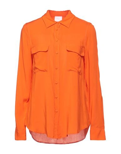 Shop Merci .., Woman Shirt Orange Size S Viscose