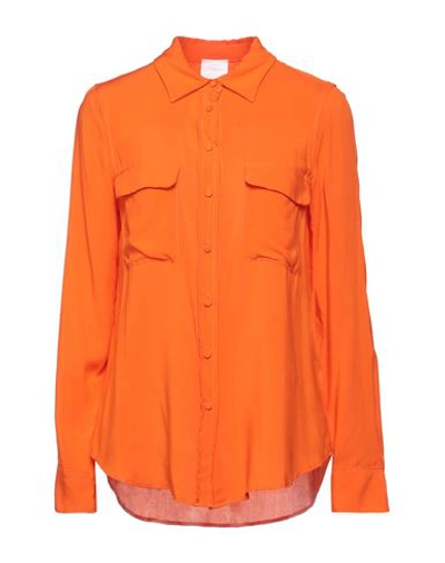 Merci .., Woman Shirt Orange Size S Viscose In Orange