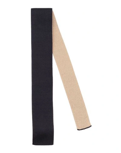 Fiorio Man Ties & Bow Ties Midnight Blue Size - Silk In Blue
