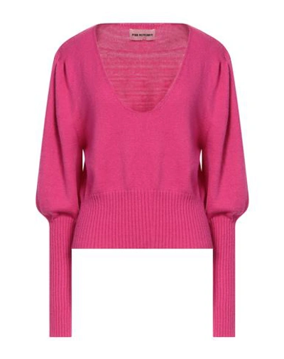 Pink Memories Woman Sweater Fuchsia Size 8 Viscose, Polyester, Polyamide In Pink