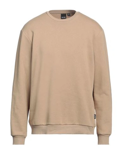 Shop Only & Sons Man Sweatshirt Camel Size L Cotton, Polyester In Beige