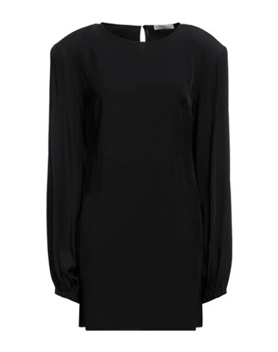 Maria Vittoria Paolillo Mvp Woman Mini Dress Black Size 6 Acetate, Viscose In Black